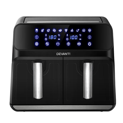 Devanti Air Fryer 8L LCD Fryers Oven Airfryer Healthy Cooker Oil Free Kitchen