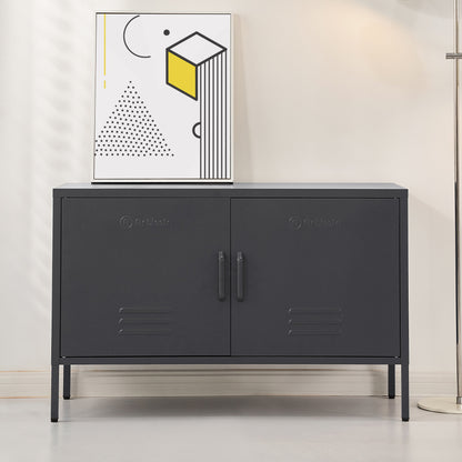 ArtissIn Buffet Sideboard Metal Cabinet - BASE Black