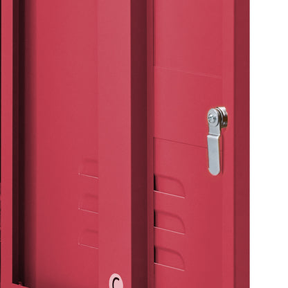 ArtissIn Metal Locker Storage Shelf Filing Cabinet Cupboard Bedside Table Pink