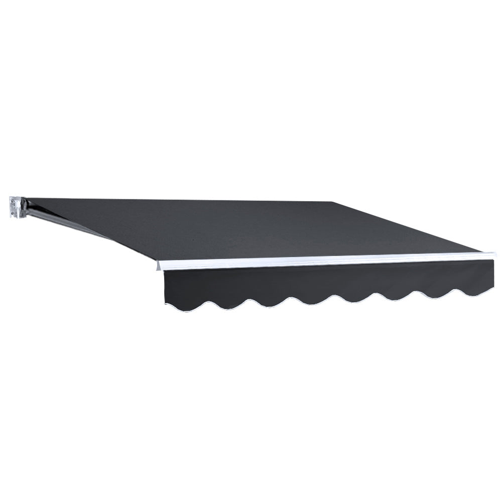 Instahut Retractable Outdoor Arm Awning 2 x 1.5M - Grey