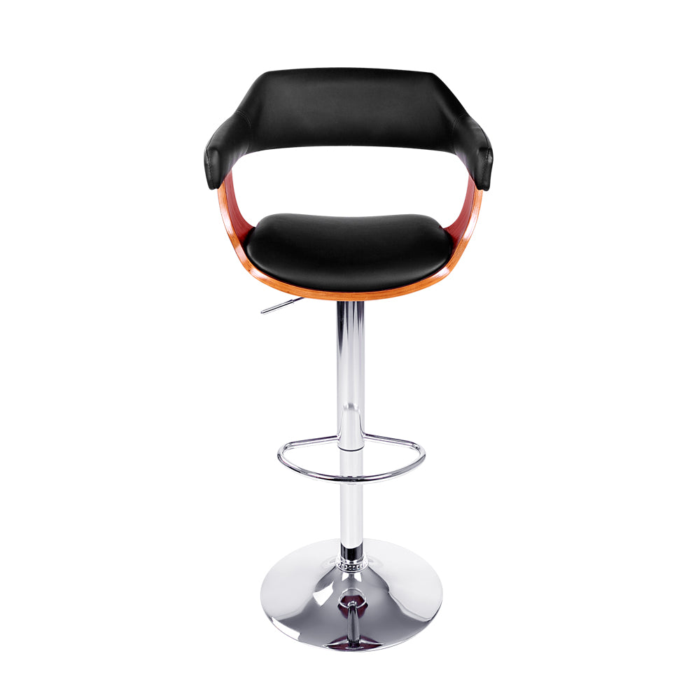 Artiss Wooden Bar Stool - Black and Wood