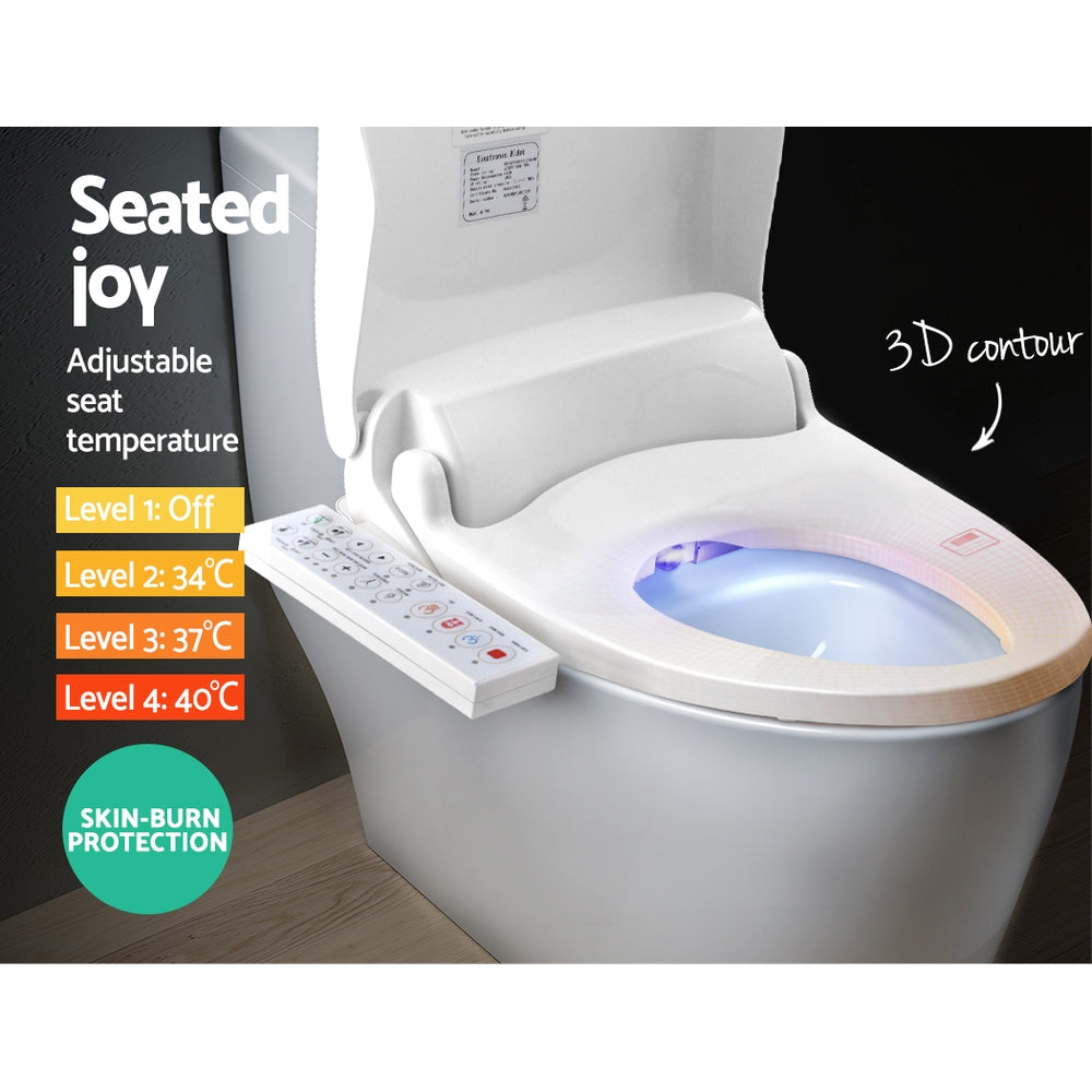 Cefito Bidet Electric Toilet Seat Cover Electronic Seats Smart Wash Night Light