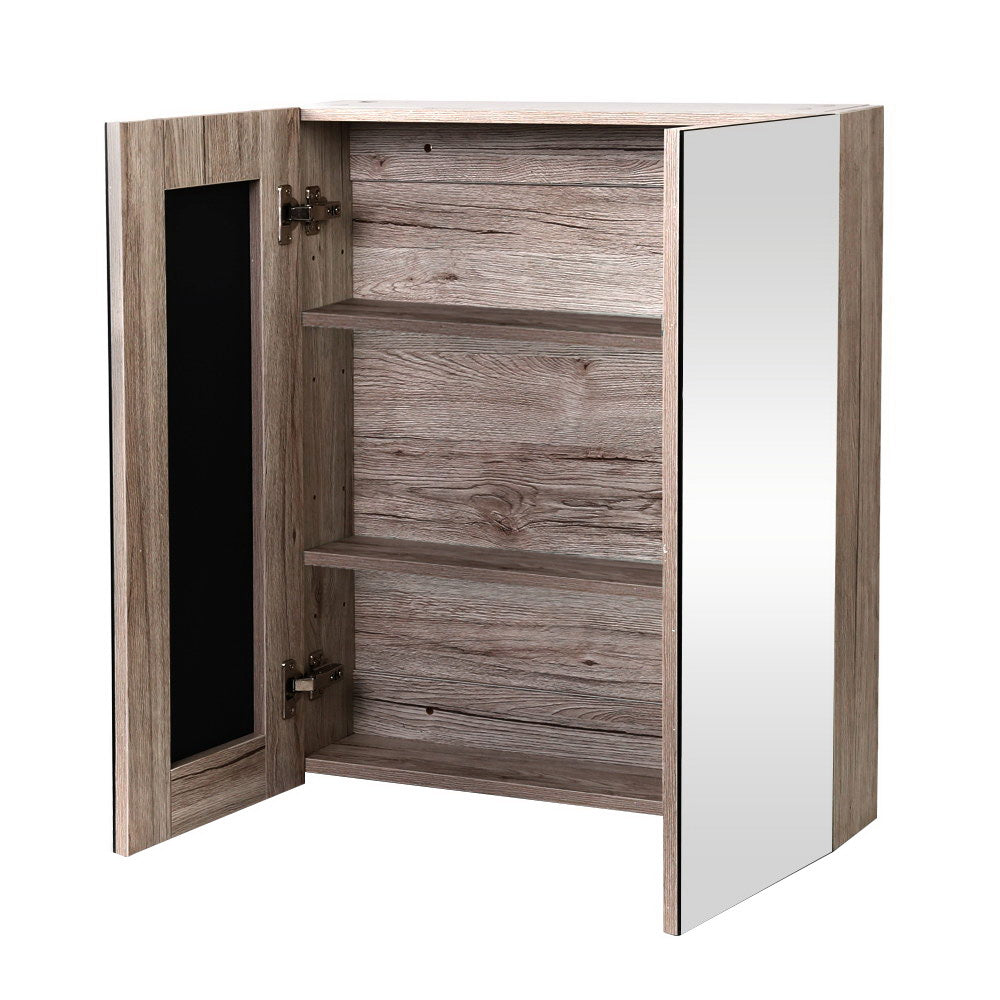 Cefito Bathroom Mirror Cabinet 600mm x720mm - Natural