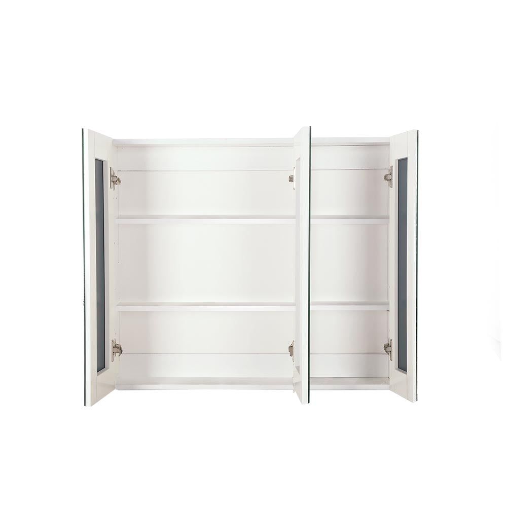 Cefito Bathroom Vanity Mirror with Storage Cabinet - White