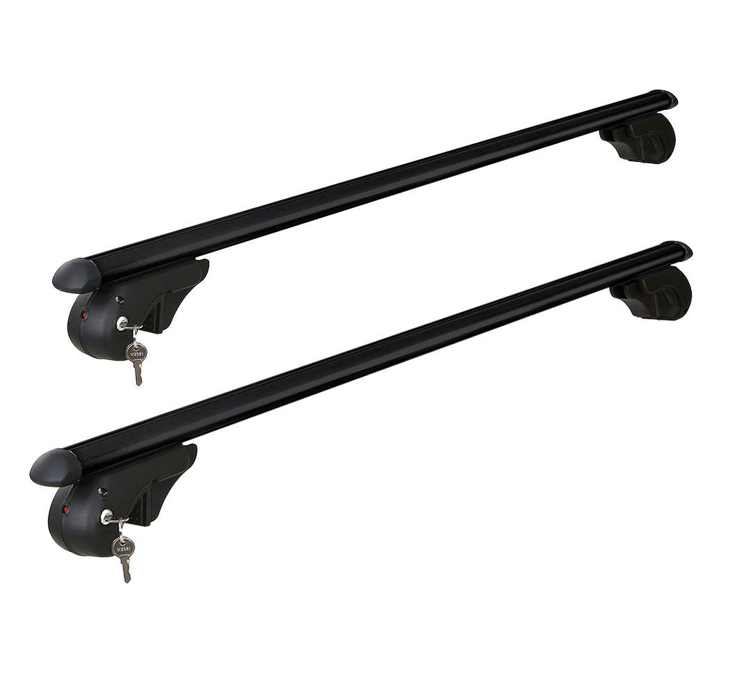 Universal Car Roof Rack 1080mm Cross Bars Aluminium Black Adjustable  Car 90kgs load Carrier