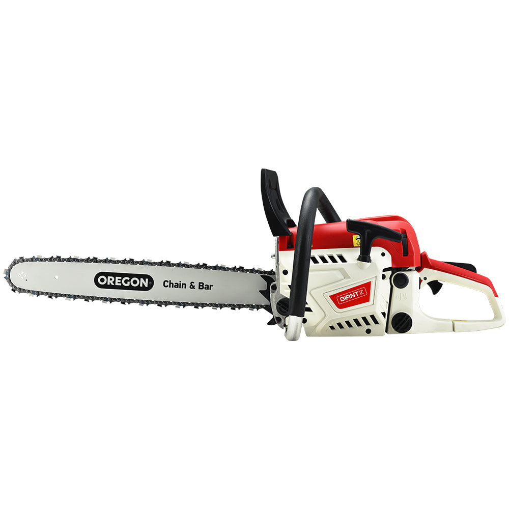 Giantz Petrol Chainsaw Commercial 52cc E-Start 20 Oregon Bar Pruning Chain Saw