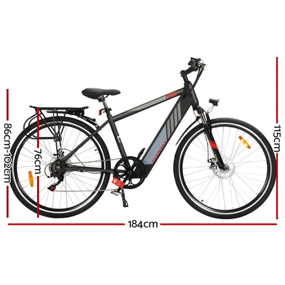 Phoenix 27" Electric Bike Mountain Bicycle eBike e-Bike City Lithium Battery