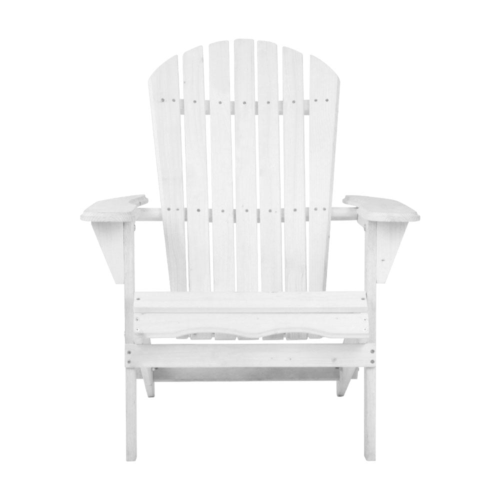 Gardeon Outdoor Furniture Adirondack Chairs Beach Chair Lounge Wooden Patio Garden