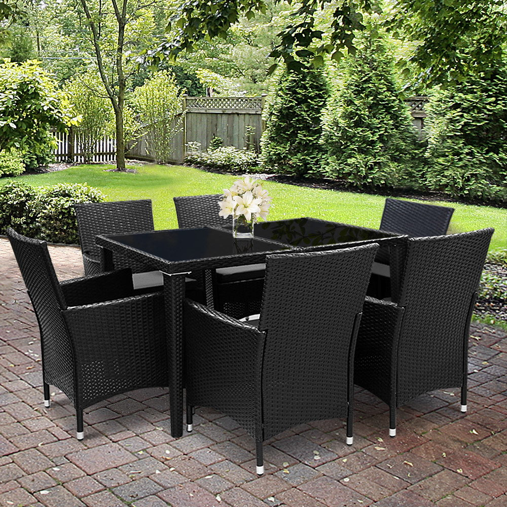 Gardeon Outdoor Furniture 7pcs Dining Set