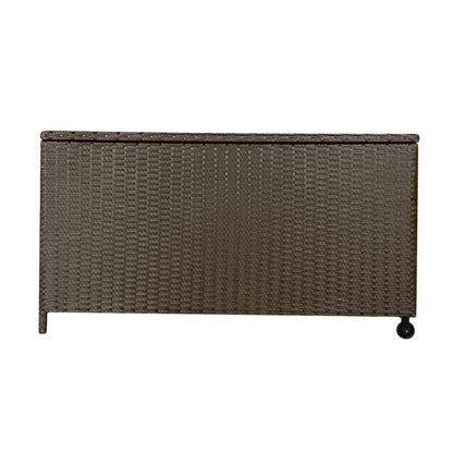 Gardeon 320L Outdoor Wicker Storage Box - Brown