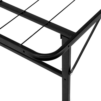 Artiss Folding Bed Frame Metal Bed Base King Single Size Portable Black