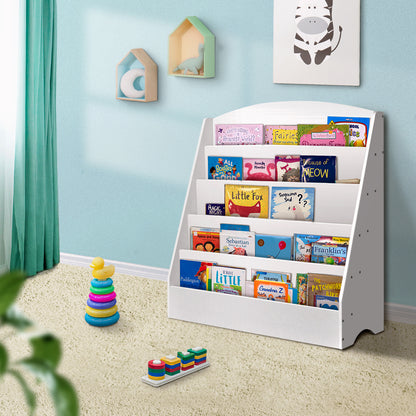 Keezi 5 Tiers Kids Bookshelf Magazine Rack Shelf Organiser Bookcase Display