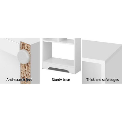 Artiss Display Shelf Bookcase Storage Cabinet Bookshelf Bookcase Home Office White