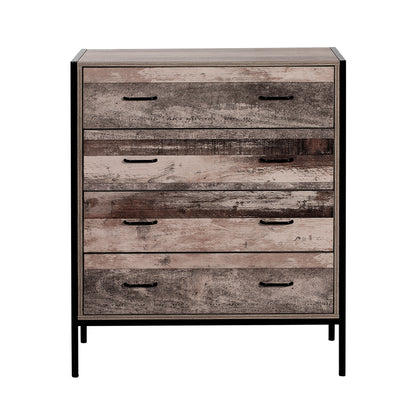 Artiss Chest of Drawers Tallboy Dresser Storage Cabinet Industrial Rustic