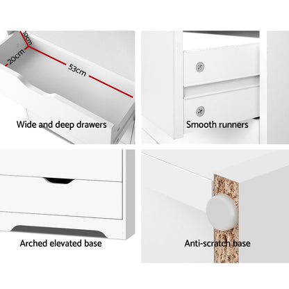 Artiss Display Drawer Shelf - White