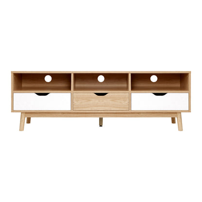 Artiss TV Cabinet Entertainment Unit Stand Wooden Storage 140cm Scandinavian