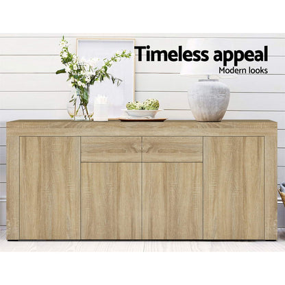 Artiss Buffet Sideboard Cabinet Storage 4 Doors Cupboard Hall Wood Hallway Table