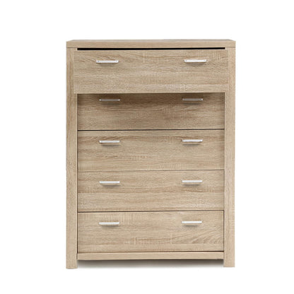 Artiss 5 Chest of Drawers Tallboy Dresser Table Bedroom Storage Cabinet