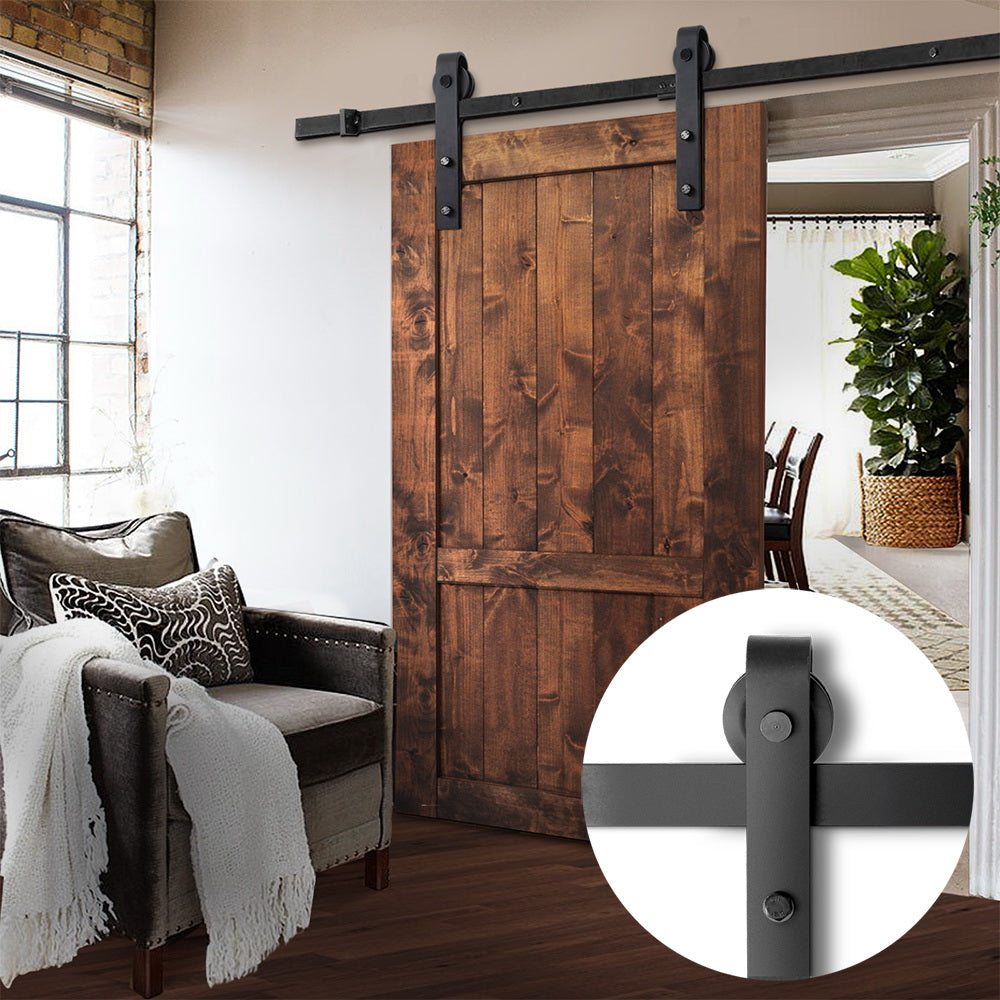 Cefito Sliding Barn Door Hardware Track Set 1.83m Roller Slide Office Bedroom