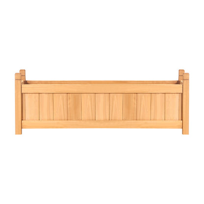 Greenfingers Garden Bed Raised Wooden Planter Outdoor Box Vegetables 90x30x33cm