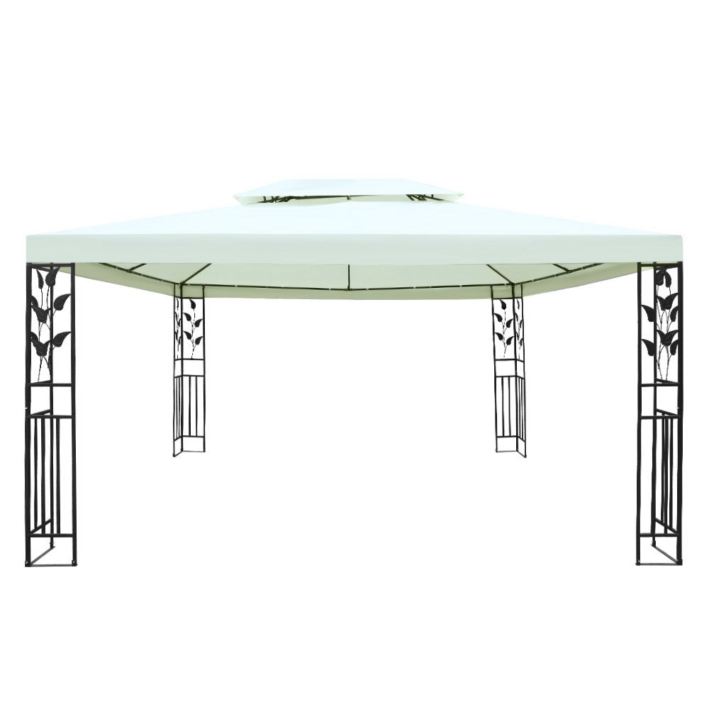 Instahut Gazebo 4x3m Party Marquee Outdoor Wedding Event Tent Iron Art Canopy