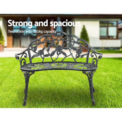 Gardeon Victorian Garden Bench - Green