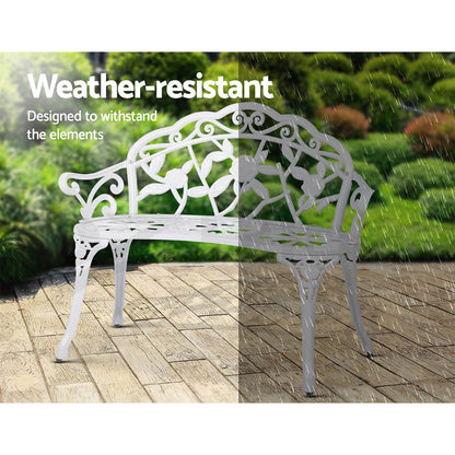 Gardeon Victorian Garden Bench White