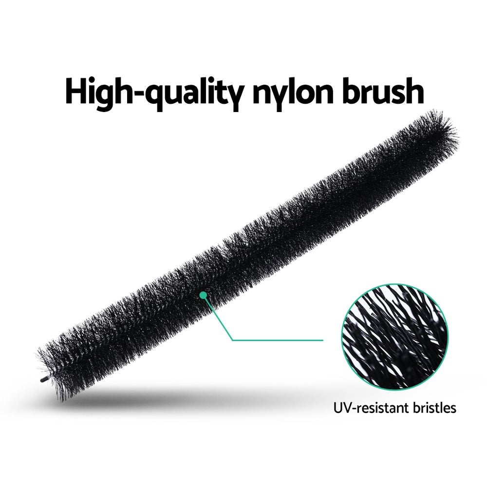 24 Pcs Gutter Brush Guard 100mm X 22m Length Leaf Twigs Filter Home Garden