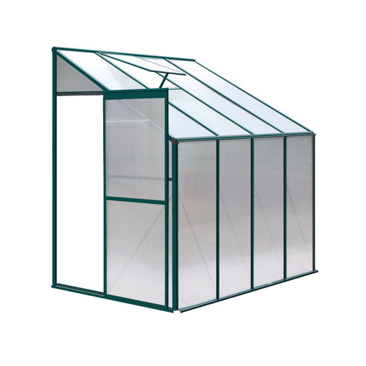 Greenfingers Greenhouse Aluminium Green House Garden Polycarbonate 2.52x1.27M