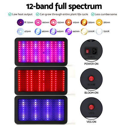 Greenfingers 1200W LED Grow Light Full Spectrum