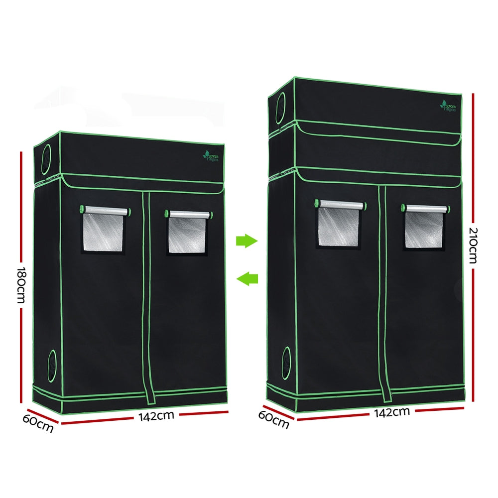 Greenfingers Grow Tent Kits Hydroponics Indoor Grow System DIY 120X60X180/210CM