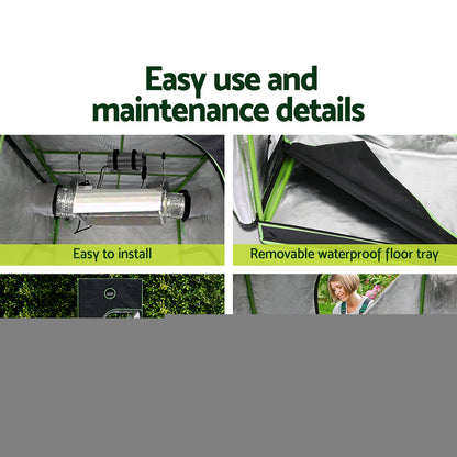 Greenfingers Grow Tent 2200W LED Grow Light Hydroponic Kits System 1.5x1.5x2M