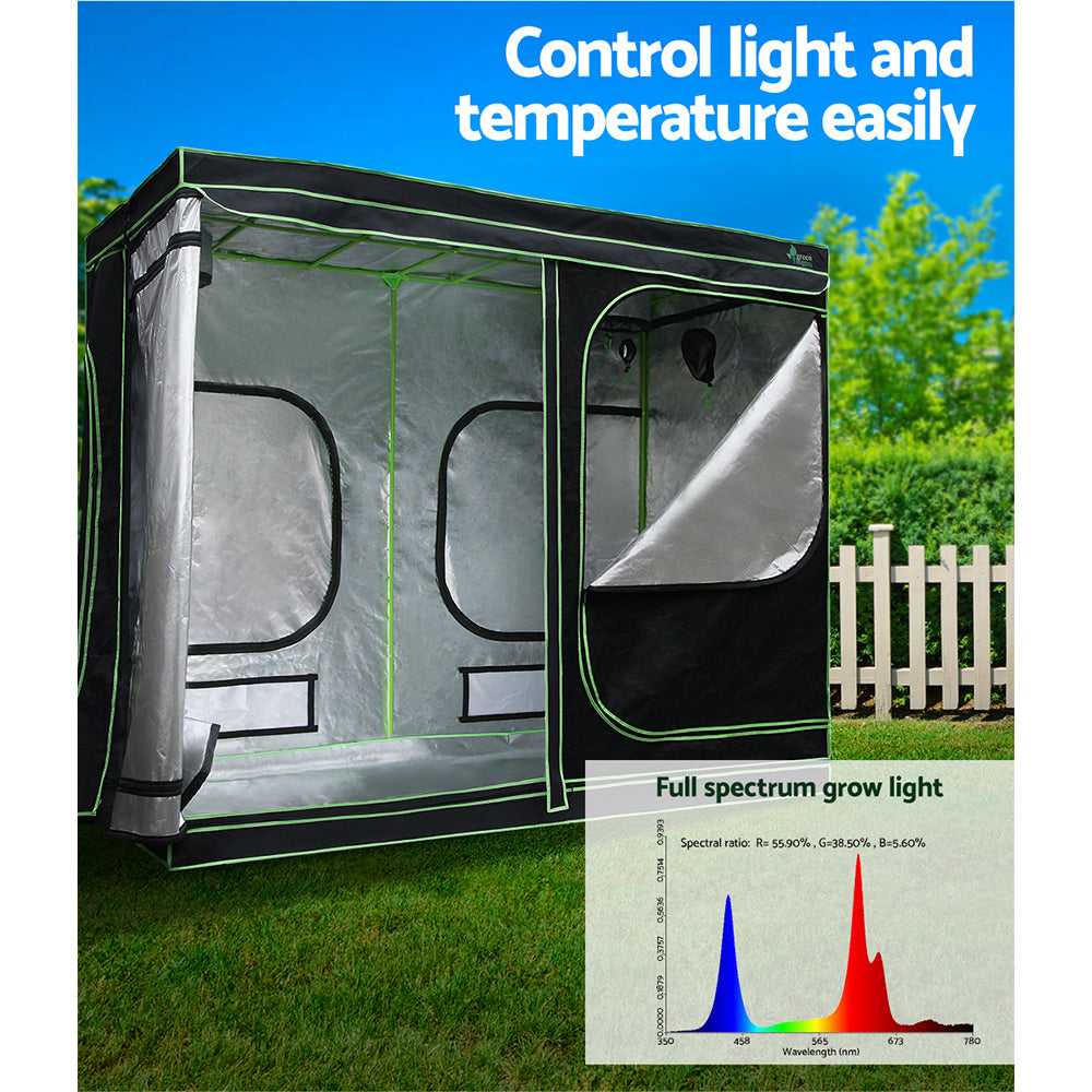 Greenfingers Grow Tent 4500W LED Grow Light Hydroponics Kits System 2.4x1.2x2M