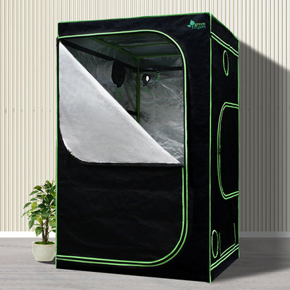 Greenfingers Grow Tent 1200W LED Grow Light 120X120X200cm Mylar 6" Ventilation