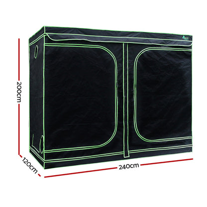 Greenfingers Grow Tent 2000W LED Grow Light 240X120X200cm Mylar 6" Ventilation