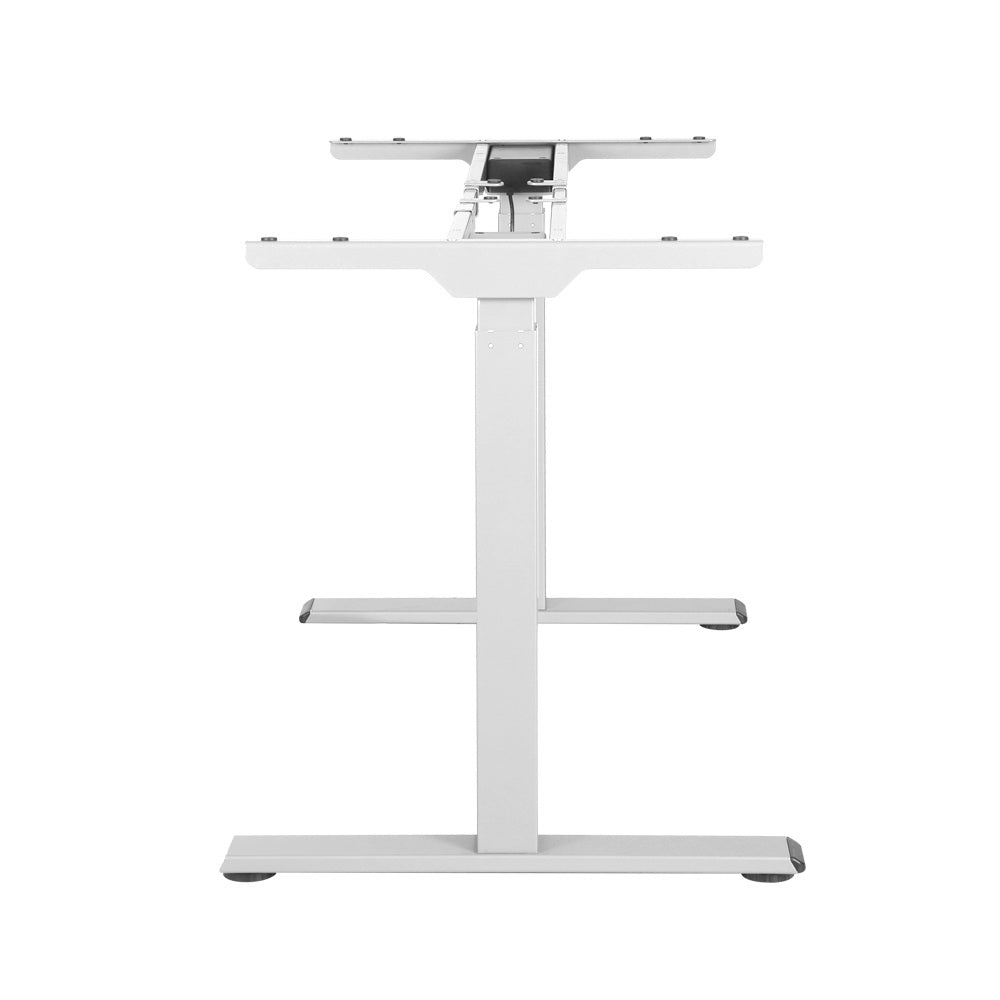 Artiss Standing Desk Sit Stand Motorised Adjustable Frame Only White Dual Motor