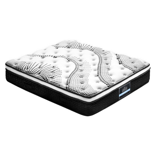 Giselle Bedding Como Euro Top Pocket Spring Mattress 32cm Thick Double