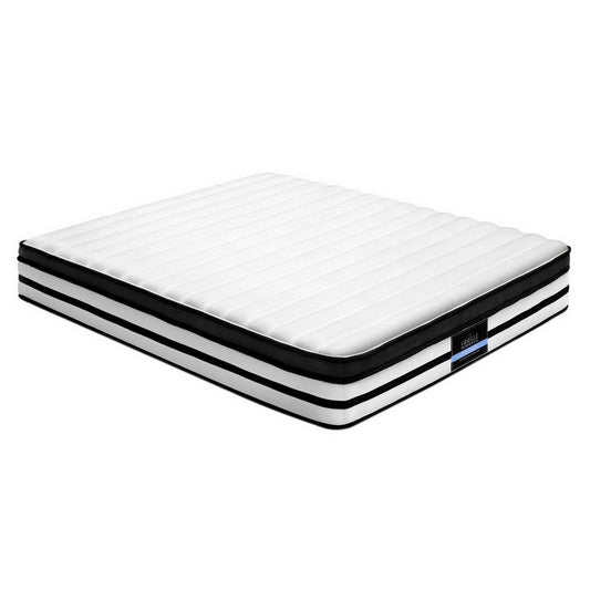 Giselle Bedding DOUBLE Size Bed Mattress Euro Top Pocket Spring Foam 27CM