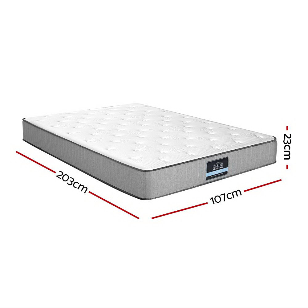 Giselle Bedding King Single Mattress Extra Firm Pocket Spring Foam Super Firm