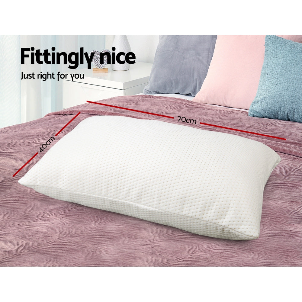 Giselle Bedding Set of 2 Visco Elastic Memory Foam Pillows