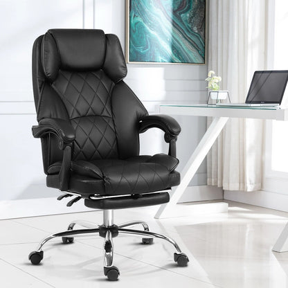 Artiss Office Chair Gaming Computer Executive Chairs Leather Seat Recliner