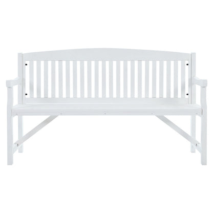 Gardeon Wooden Garden Bench Chair Outdoor Furniture Patio Deck 3 Seater White