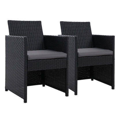 Gardeon Outdoor Chairs Dining Patio Furniture Lounge Setting Wicker Garden