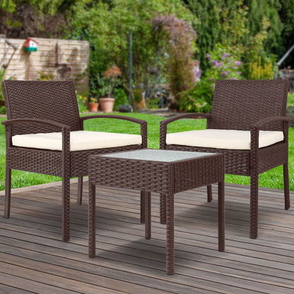 Gardeon 3-piece Outdoor Set - Brown