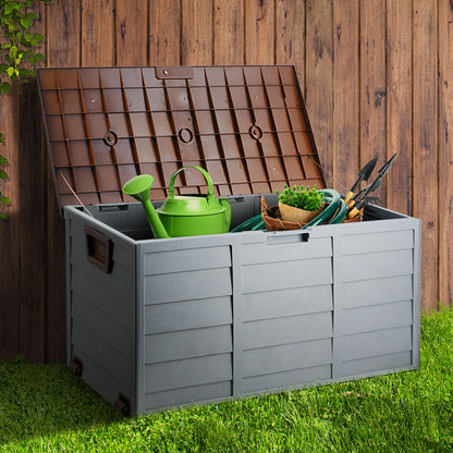 Gardeon 290L Outdoor Storage Box - Brown