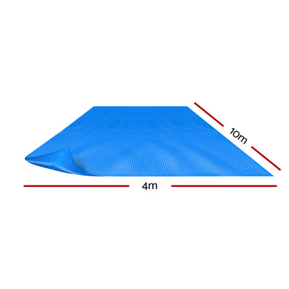 Aquabuddy Pool Cover 500 Micron 10x4m Swimming Pool Solar Blanket Blue