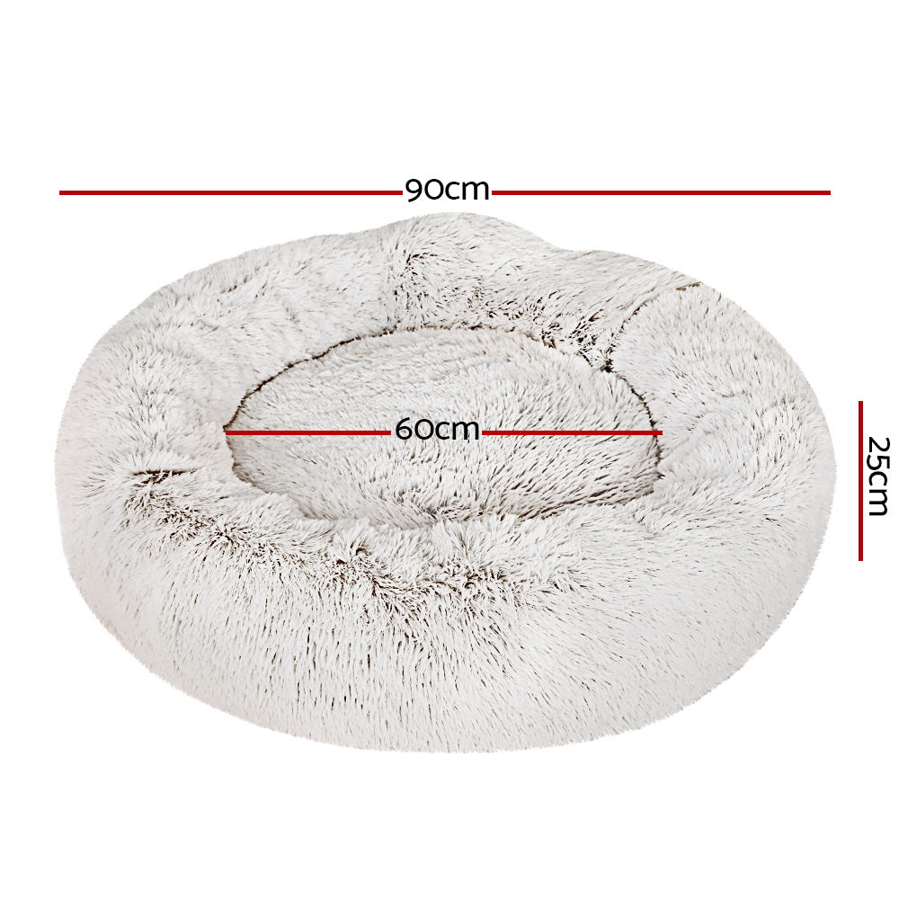 i.Pet Dog Bed Pet Bed Cat Large 90cm White