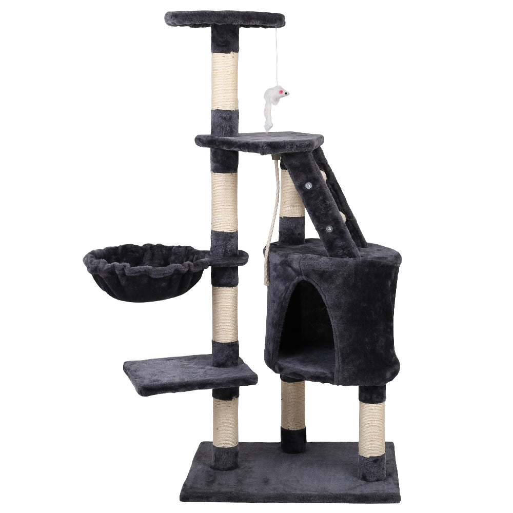 i.Pet Cat Tree 120cm Trees Scratching Post Scratcher Tower Condo House Furniture Wood Multi Level