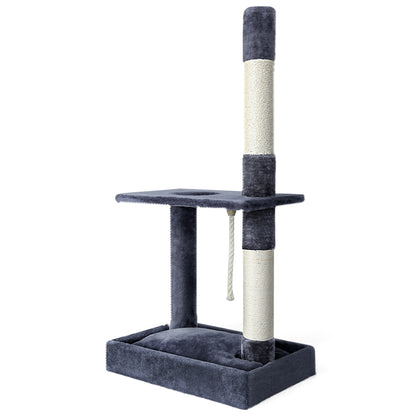 i.Pet Cat Tree Scratching Post Scratcher Tower Condo House Grey 102cm