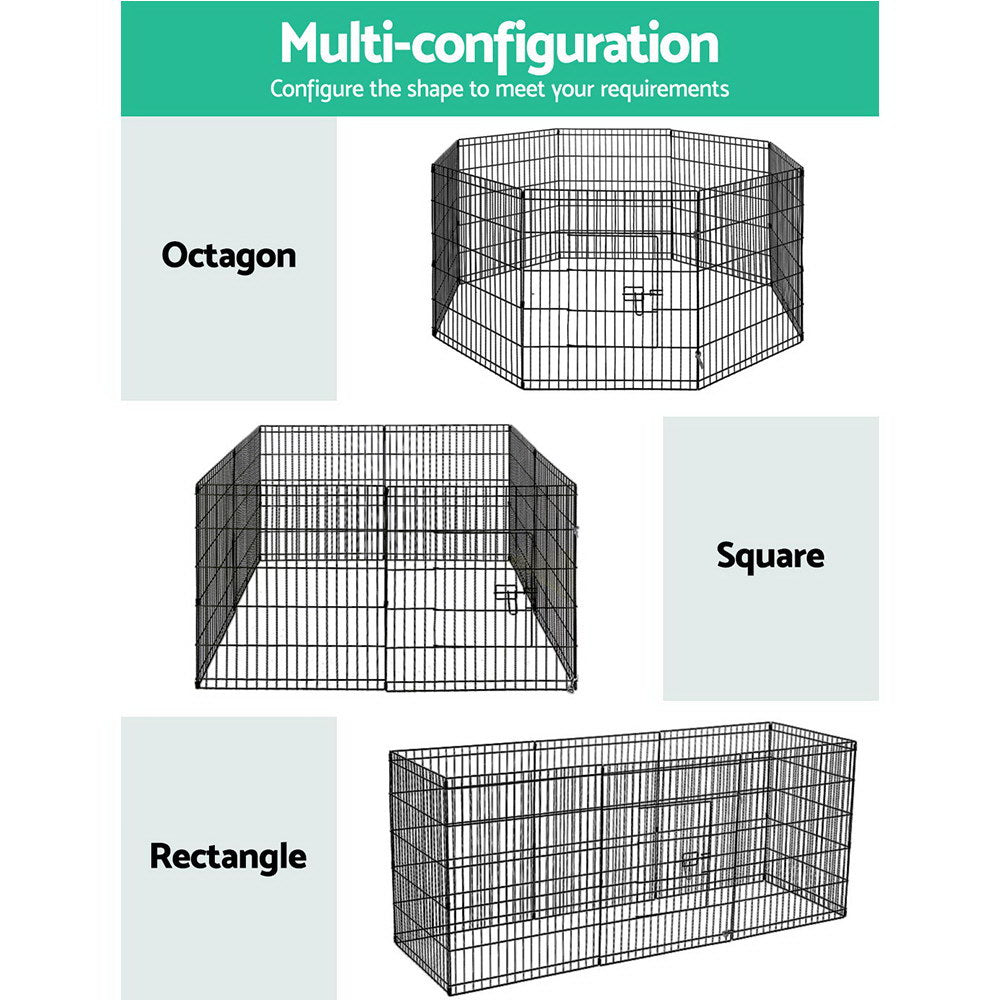 i.Pet Pet Dog Playpen 2X30" 8 Panel Puppy Exercise Cage Enclosure Fence